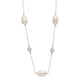 Jantier: Belharra necklace - 925 silver - Pearly pearls and zircons