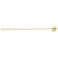 Jantier: Button Bracelet - Gold-plated silver