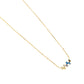 Jantier: The ride necklace - 925/100 gold-plated silver - Rectangular zircon crystals