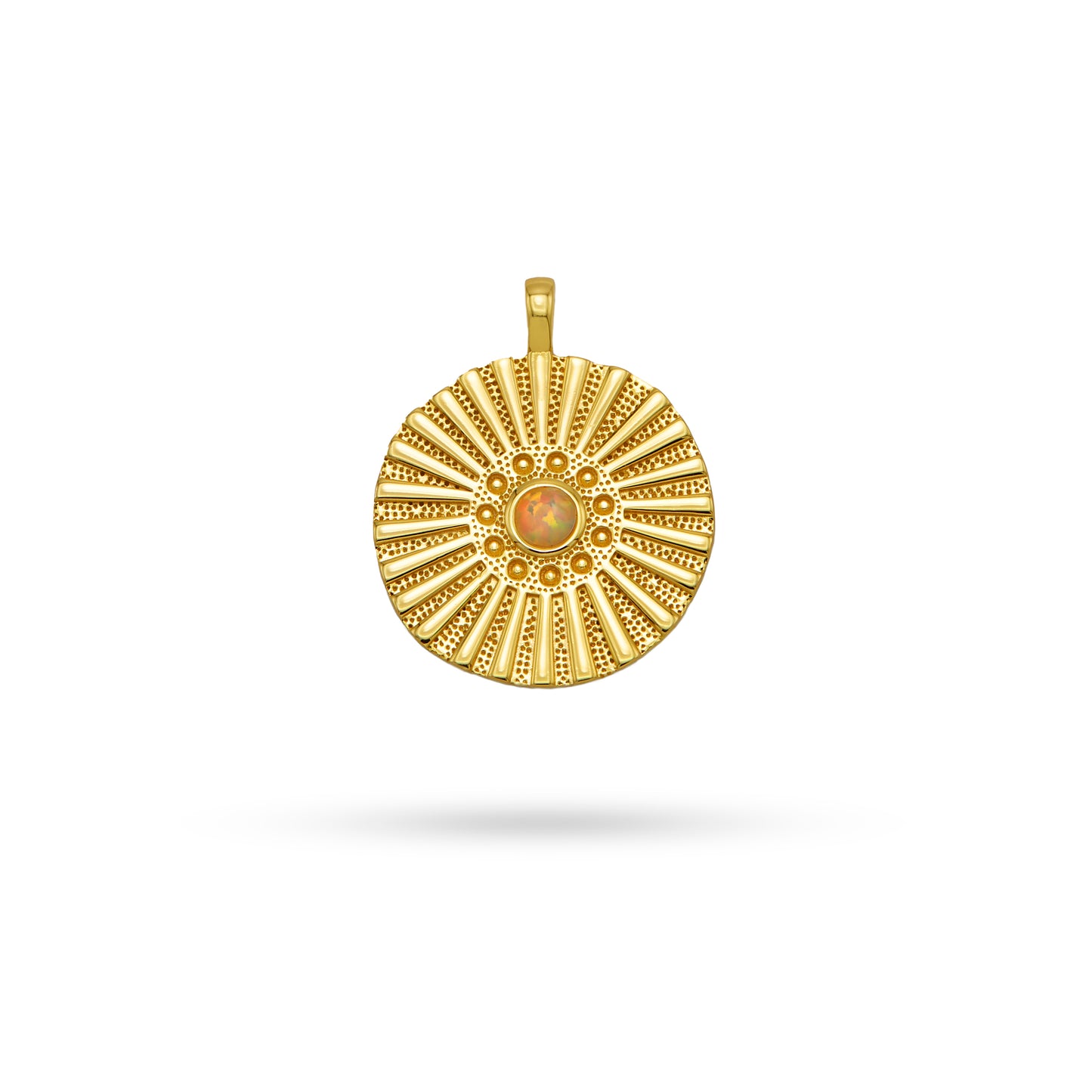 Jantier: Astre pendant - Gold-plated silver