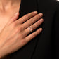 Jantier: Signet Ring in 925 Rhodium Silver with Rose Quartz