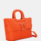 Sac Cabas Ceinturé Unicolore 6944-Orange