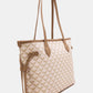 Sac Cabas Motif Géométrique 23B-5810-Taupe