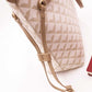 Taupe Geometric Pattern Tote Bag 