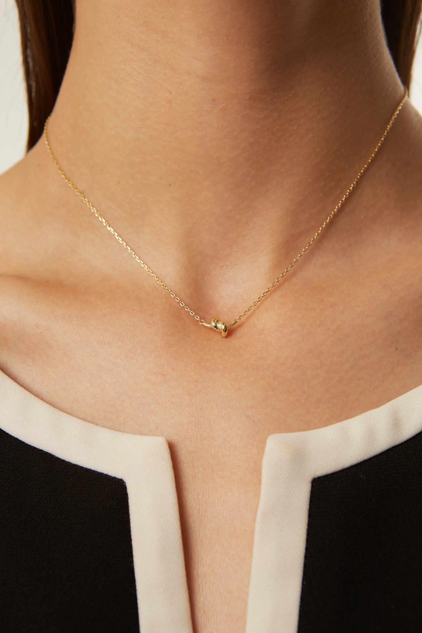 Jantier: Linked Destiny Necklace - 925 Silver - Gold plated