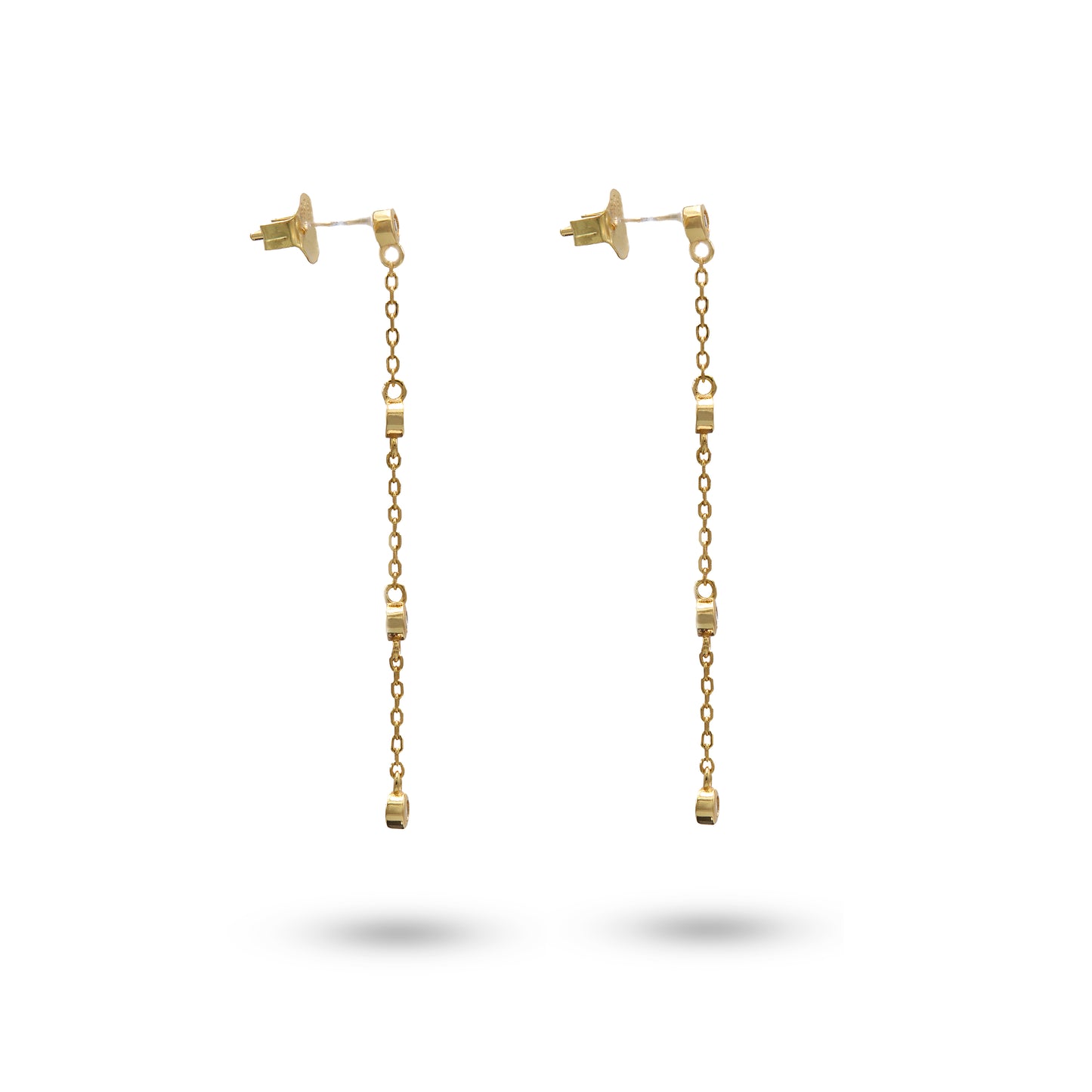 Jantier: Marie Stuart earrings. Gold plated silver