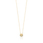 Jantier: Button necklace - Silver and Gold - Gold plated