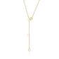 Jantier: Button necklace - Silver and Gold - Gold plated