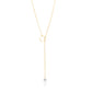 Jantier: Sensuality necklace - Gold-plated silver - Delicate chain with symbolic ring and zircon