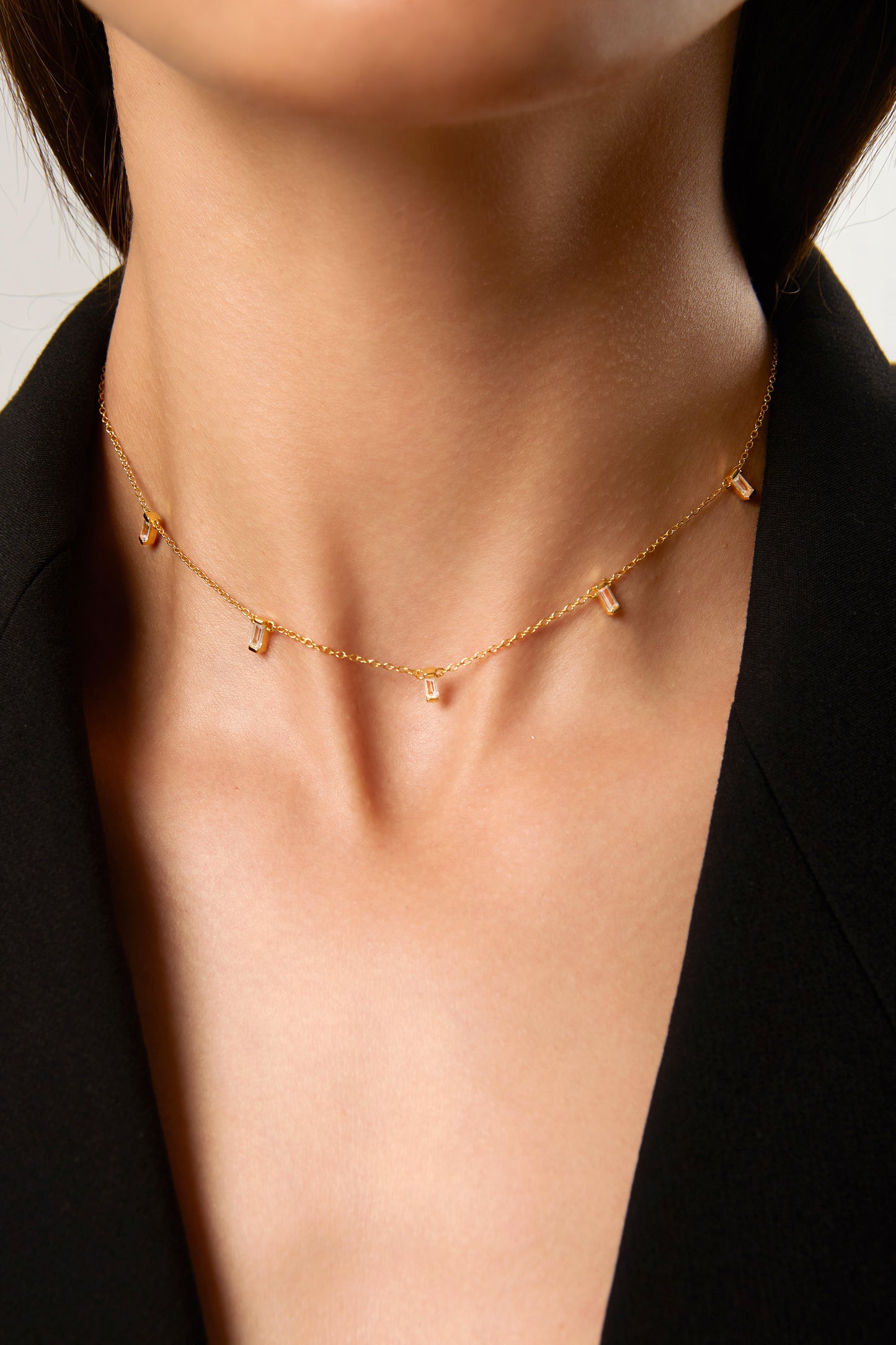 Jantier: Luxurious necklace - Silver - Gold plated