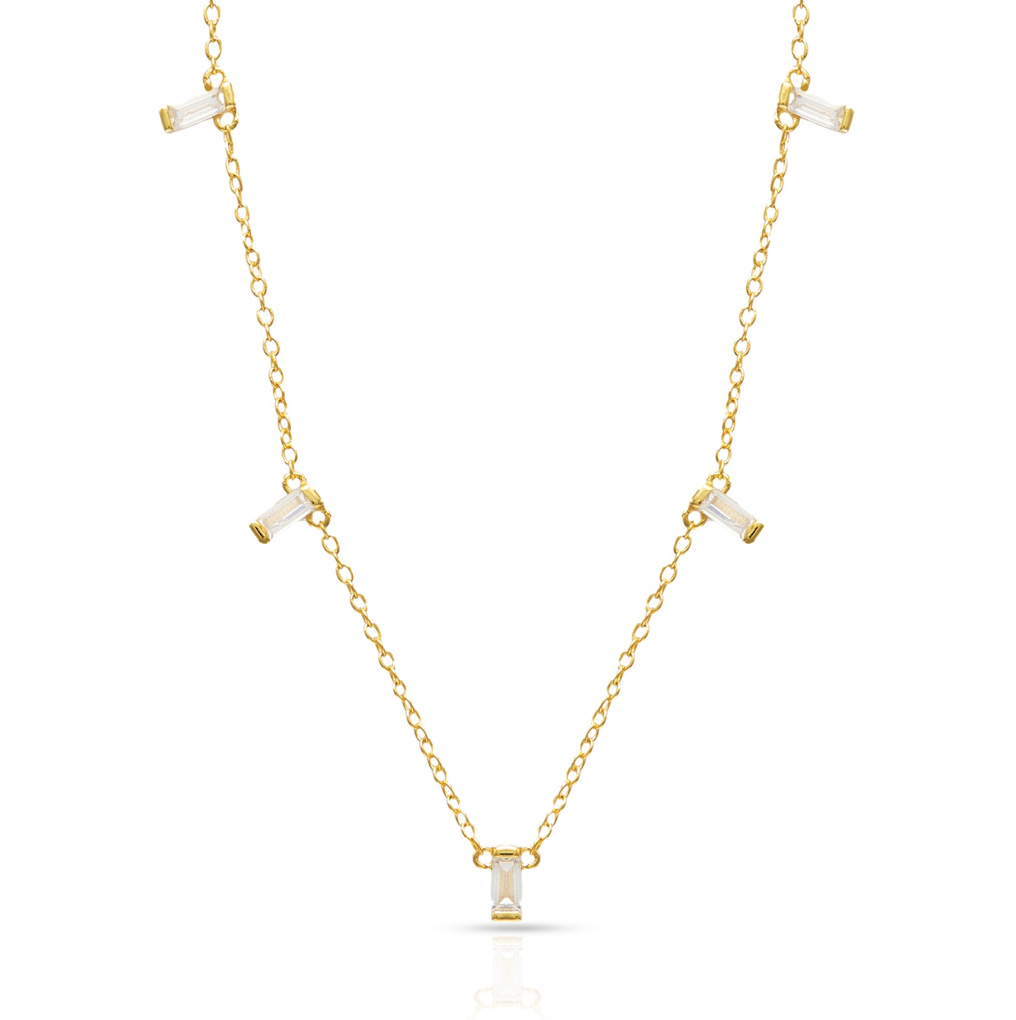 Jantier: Luxurious necklace - Silver - Gold plated