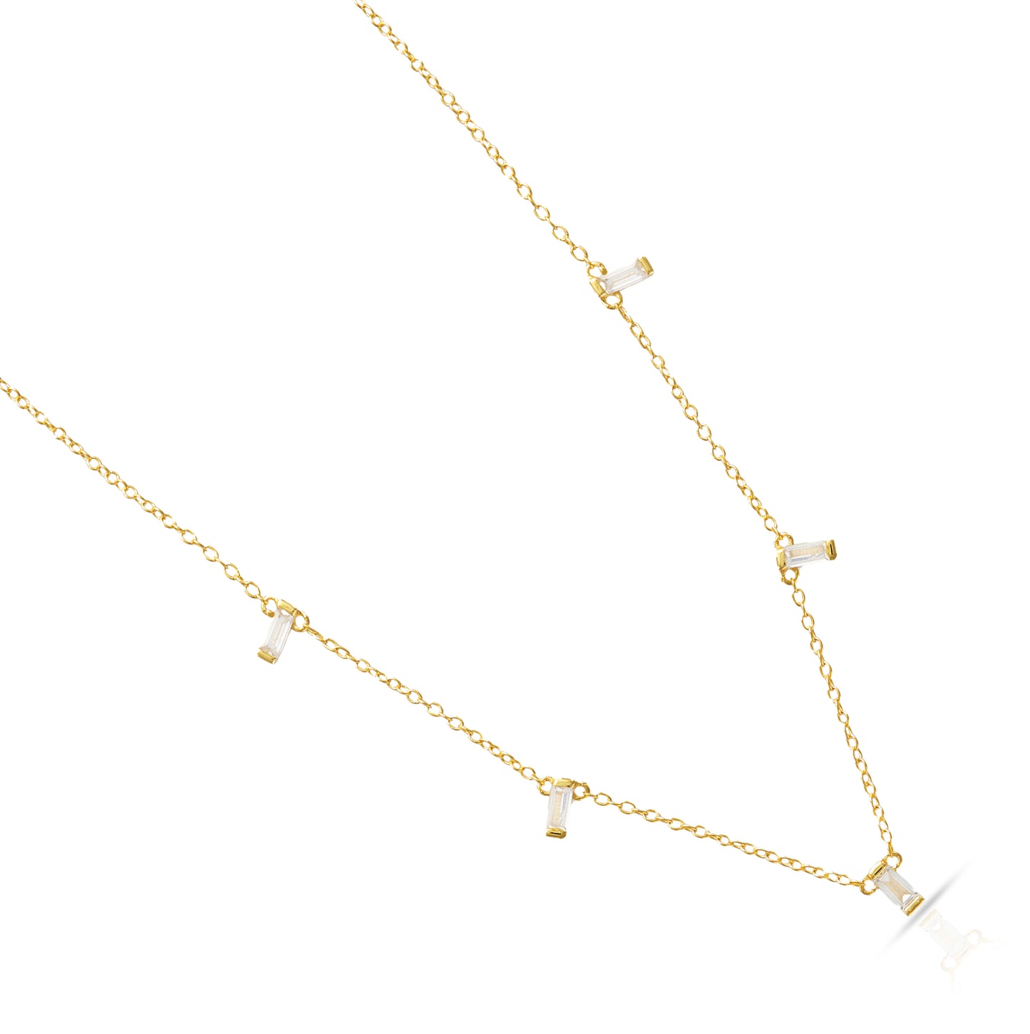 Jantier: Luxurious necklace - Silver - Gold plated
