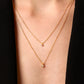 Jantier: The inseparable necklace - 925/100 gold-plated silver - Zircon crystal