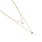 Jantier: The inseparable necklace - 925/100 gold-plated silver - Zircon crystal