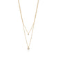 Jantier: The inseparable necklace - 925/100 gold-plated silver - Zircon crystal
