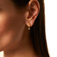 Jantier: Solar Earrings in Silver - Gold plated