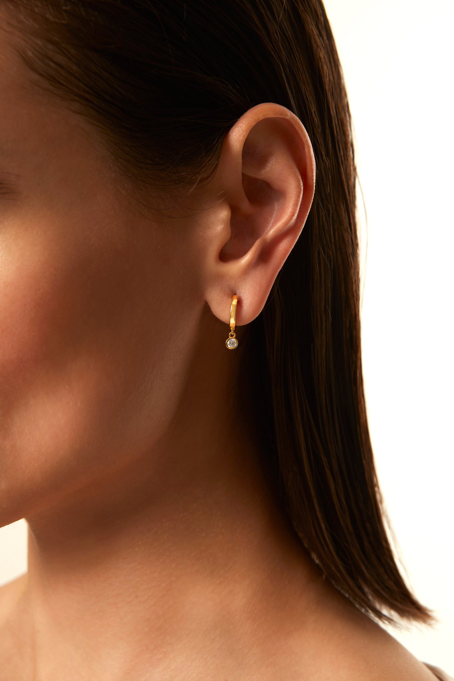 Jantier: Solar Earrings in Silver - Gold plated