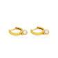 Jantier: Solar Earrings in Silver - Gold plated