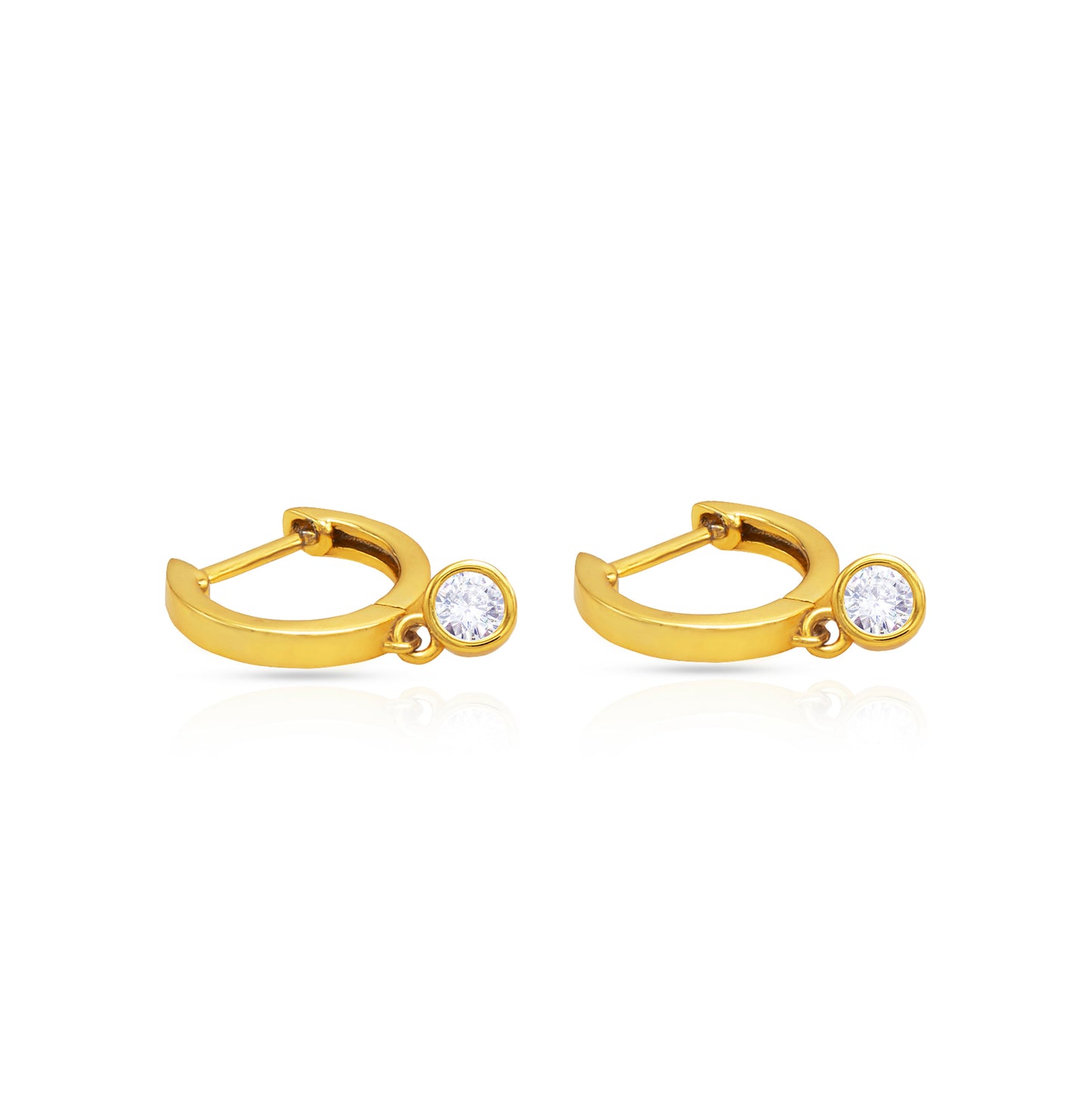 Jantier: Solar Earrings in Silver - Gold plated