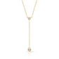 Jantier: Sensuality Necklace in Gold-Plated Silver, Glamorous Sparkle