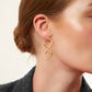 Jantier: Infinity earrings - Gold-plated silver