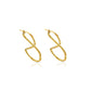 Jantier: Infinity earrings - Gold-plated silver