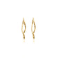 Jantier: Infinity earrings - Gold-plated silver