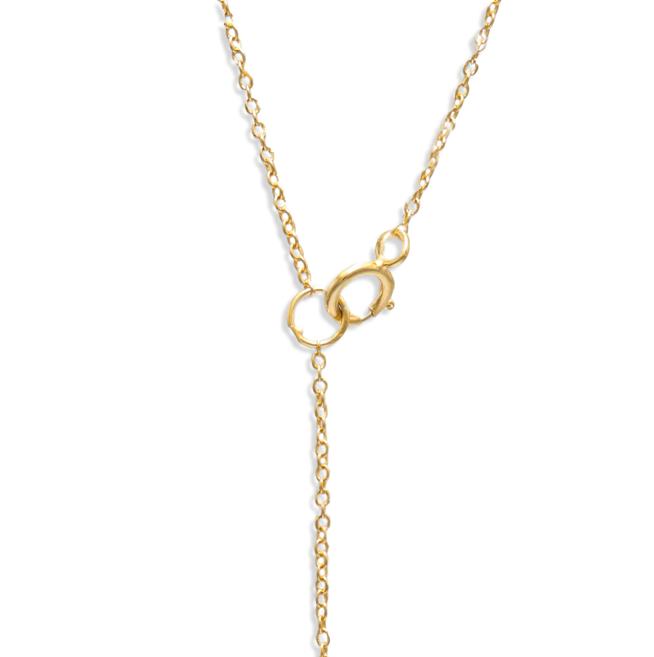 Jantier: Serenity Necklace in Gold-Plated Silver with Green Zircon