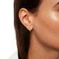 Jantier: Luminous Silver Earrings - Gold plated