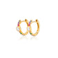 Jantier: Luminous Silver Earrings - Gold plated