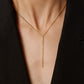 Jantier: XY necklace - Gold-plated silver - Y chain with sun motifs