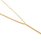 Jantier: XY necklace - Gold-plated silver - Y chain with sun motifs
