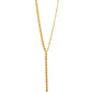 Jantier: XY necklace - Gold-plated silver - Y chain with sun motifs