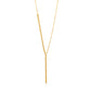 Jantier: XY necklace - Gold-plated silver - Y chain with sun motifs