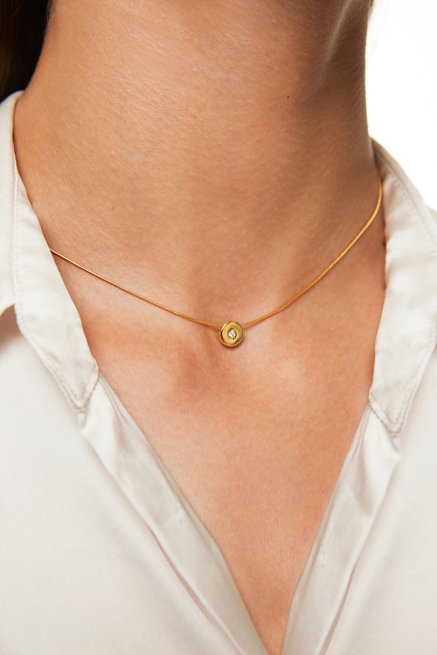 Jantier: Attraction Necklace - 925 Silver - Gold plated