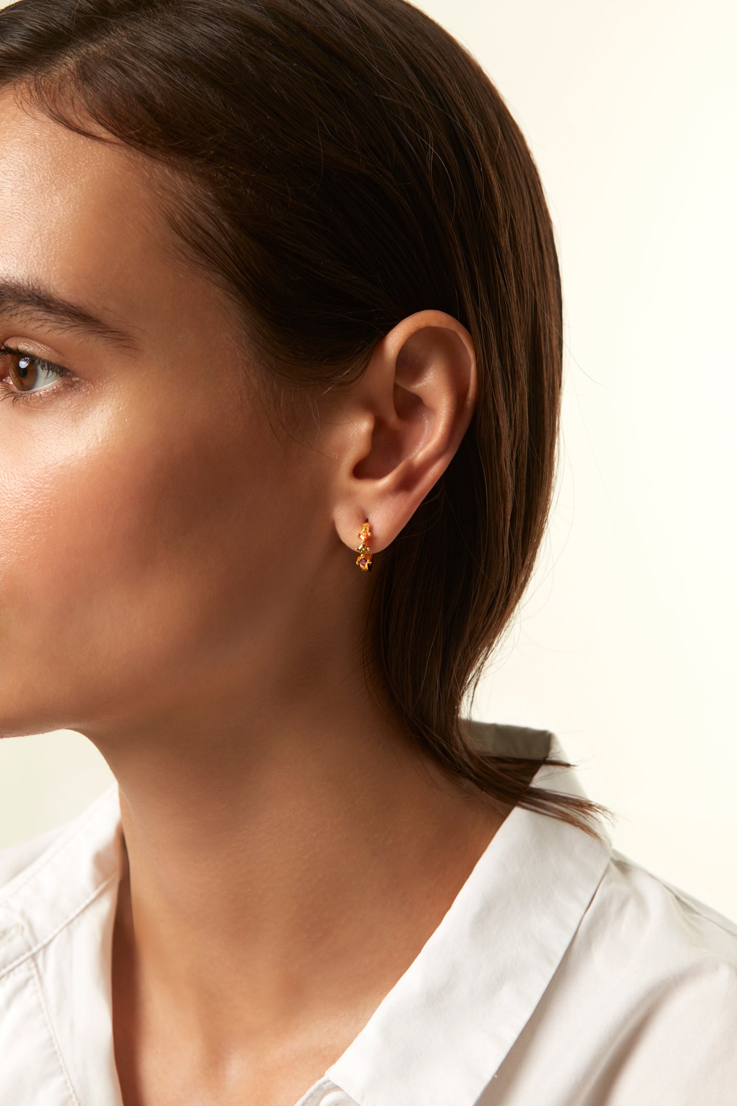 Jantier: Love Silver earrings - Gold plated