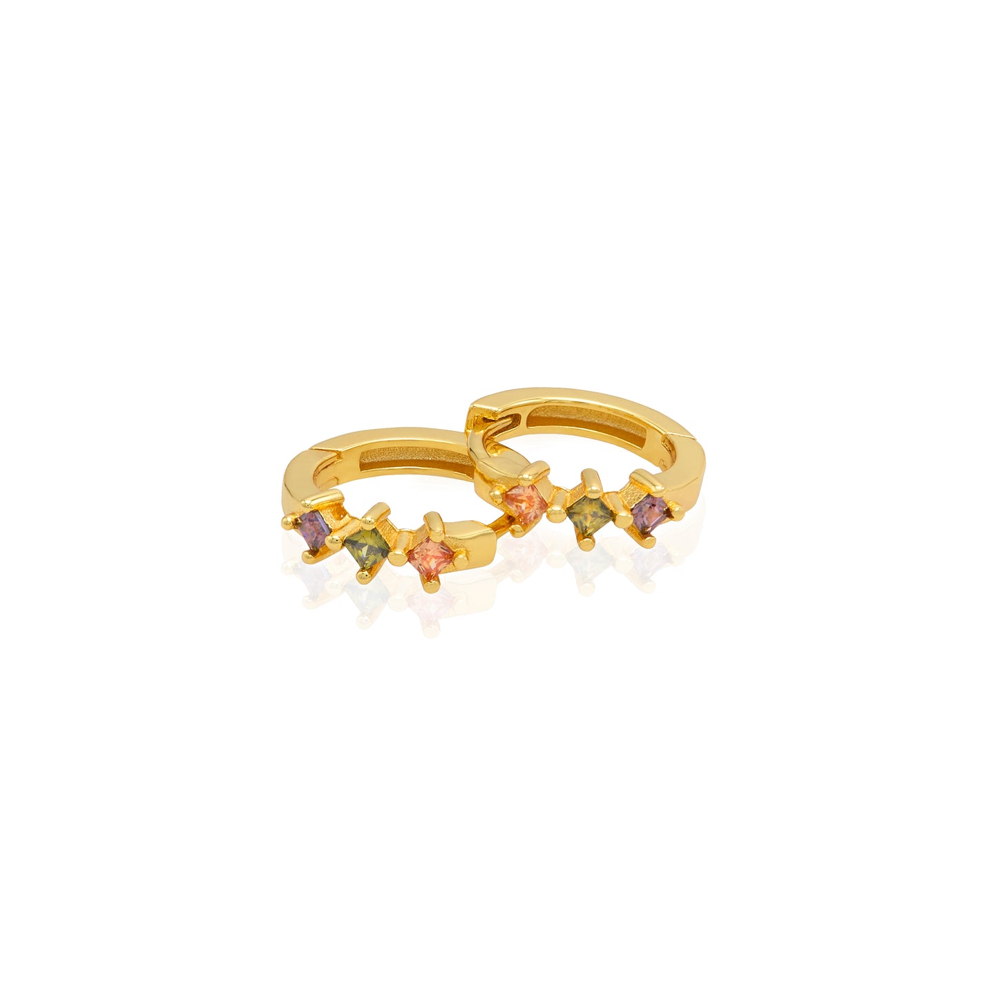Jantier: Love Silver earrings - Gold plated
