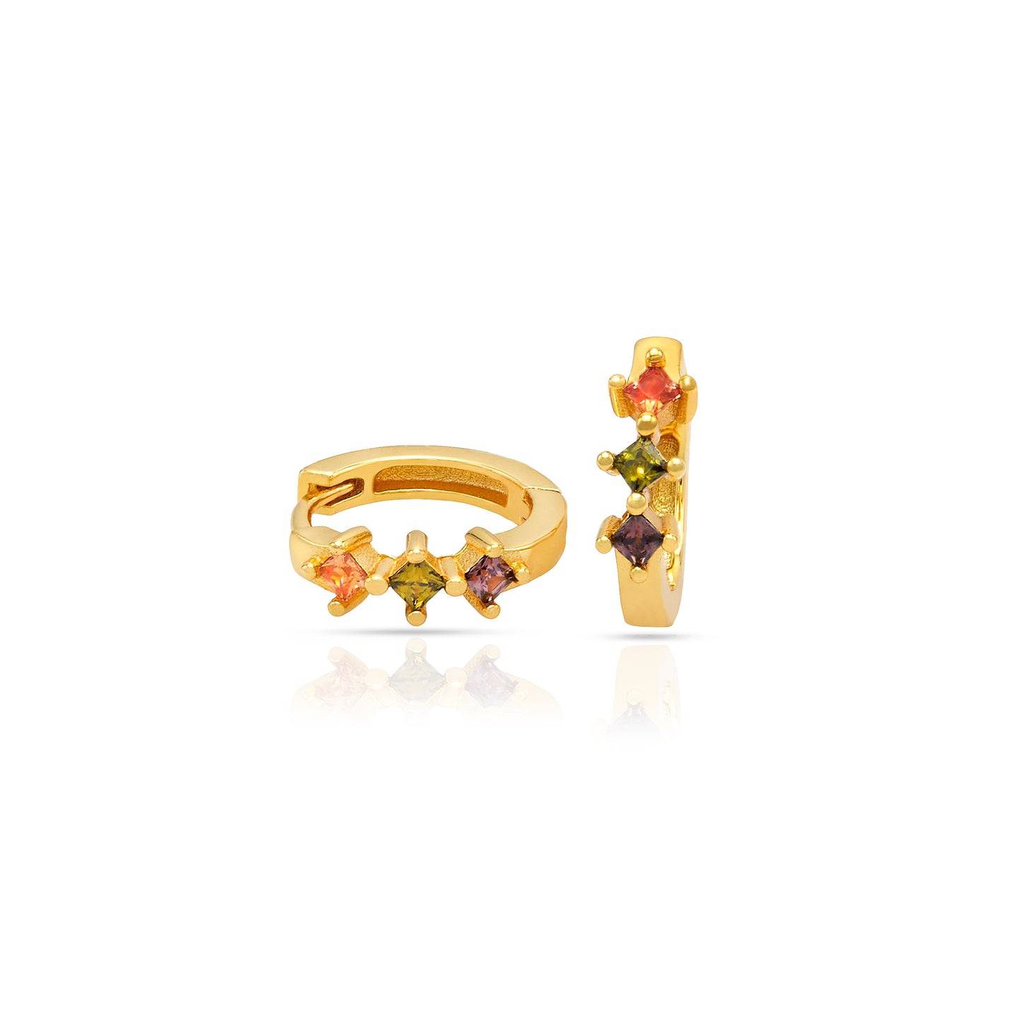 Jantier: Love Silver earrings - Gold plated