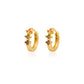 Jantier: Love Silver earrings - Gold plated