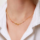 Jantier: Jewels Necklace - Gold-plated silver - Zircon crystals