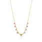 Jantier: Jewels Necklace - Gold-plated silver - Zircon crystals