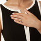 Jantier: Gold Plated Silver Ring with Peridot, Elegant Protection