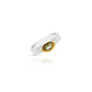 Jantier: Gold Plated Silver Ring with Peridot, Elegant Protection