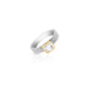 Jantier: Gold-Plated 925 Silver Ring with Zircon, Adorned with Topaz