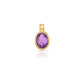 Jantier: Precious Amethyst pendant - Gold-plated 925/100 silver