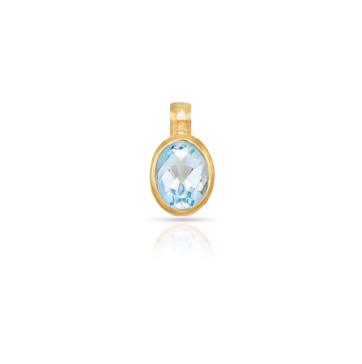 Jantier: Precious Topaz pendant - Gold-plated silver