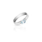 Jantier: Contesse Topaz Ring in 925 Silver with Zirkonia