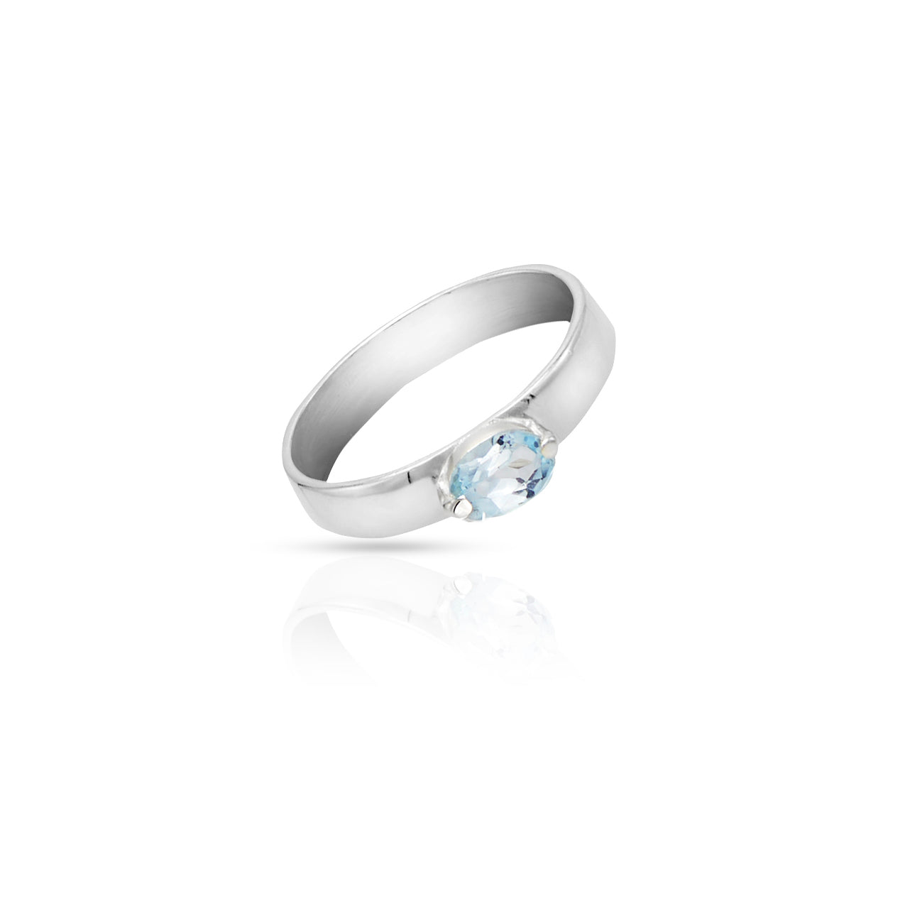 Jantier: Contesse Topaz Ring in 925 Silver with Zirkonia