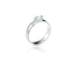 Jantier: Contesse Topaz Ring in 925 Silver with Zirkonia