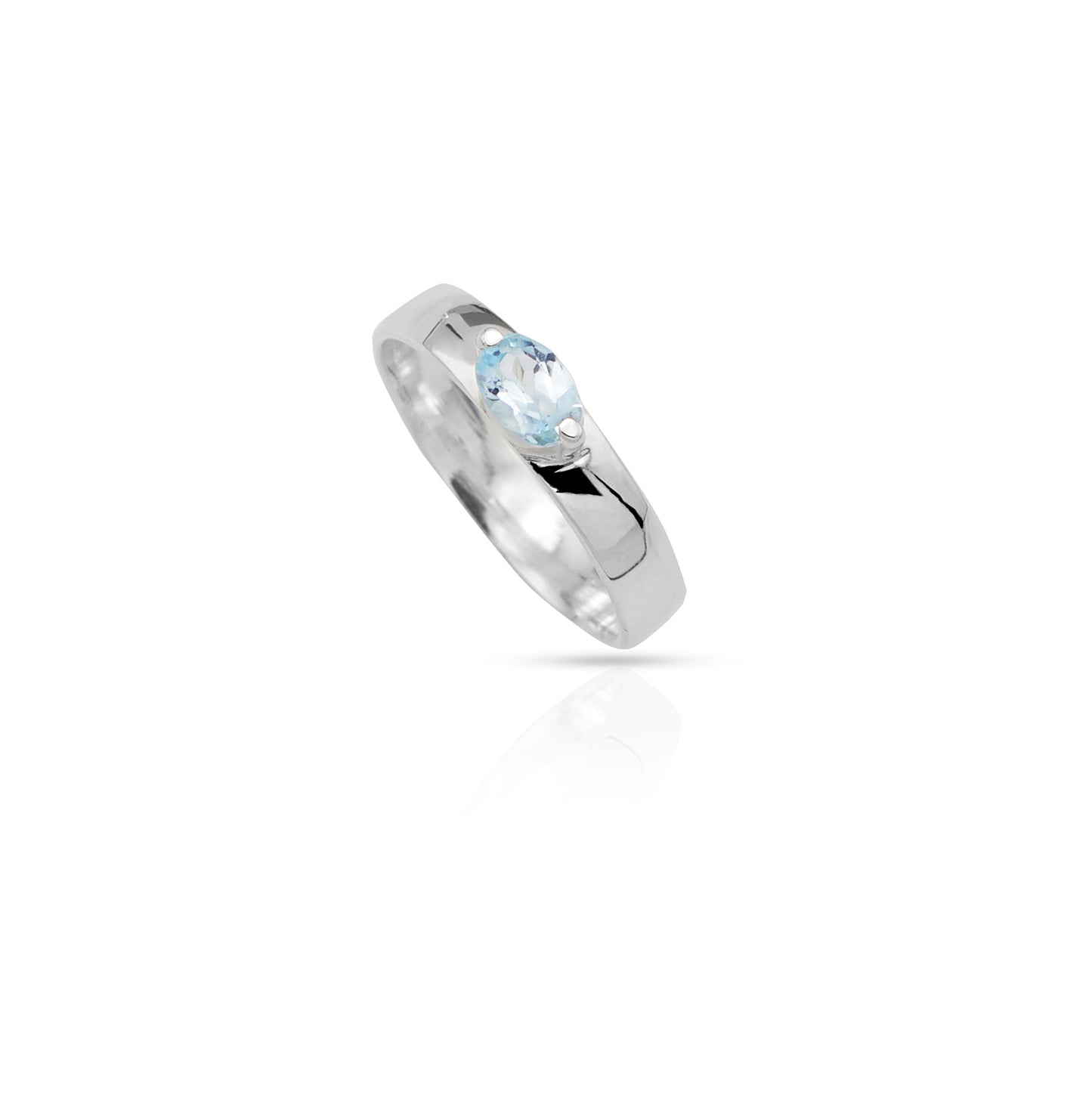 Jantier: Contesse Topaz Ring in 925 Silver with Zirkonia